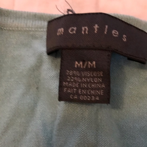Mantles Cardigan Turquoise/Lt Blue - M - Picture 4 of 7